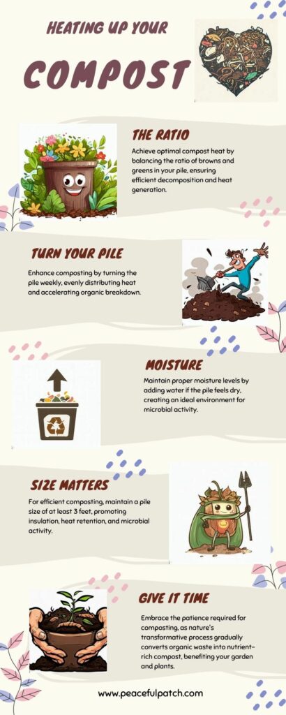 heating up your compost fast infographic