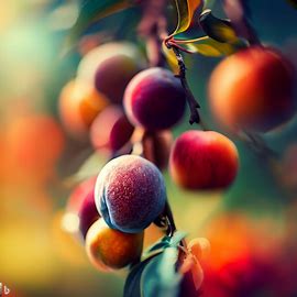 peaches on a fruit tree