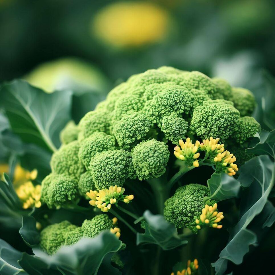 broccoli going to flower