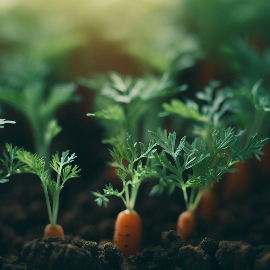 carrot seedlings