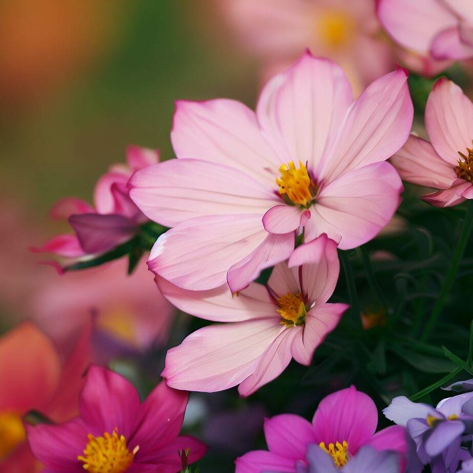 flowers growing in compost