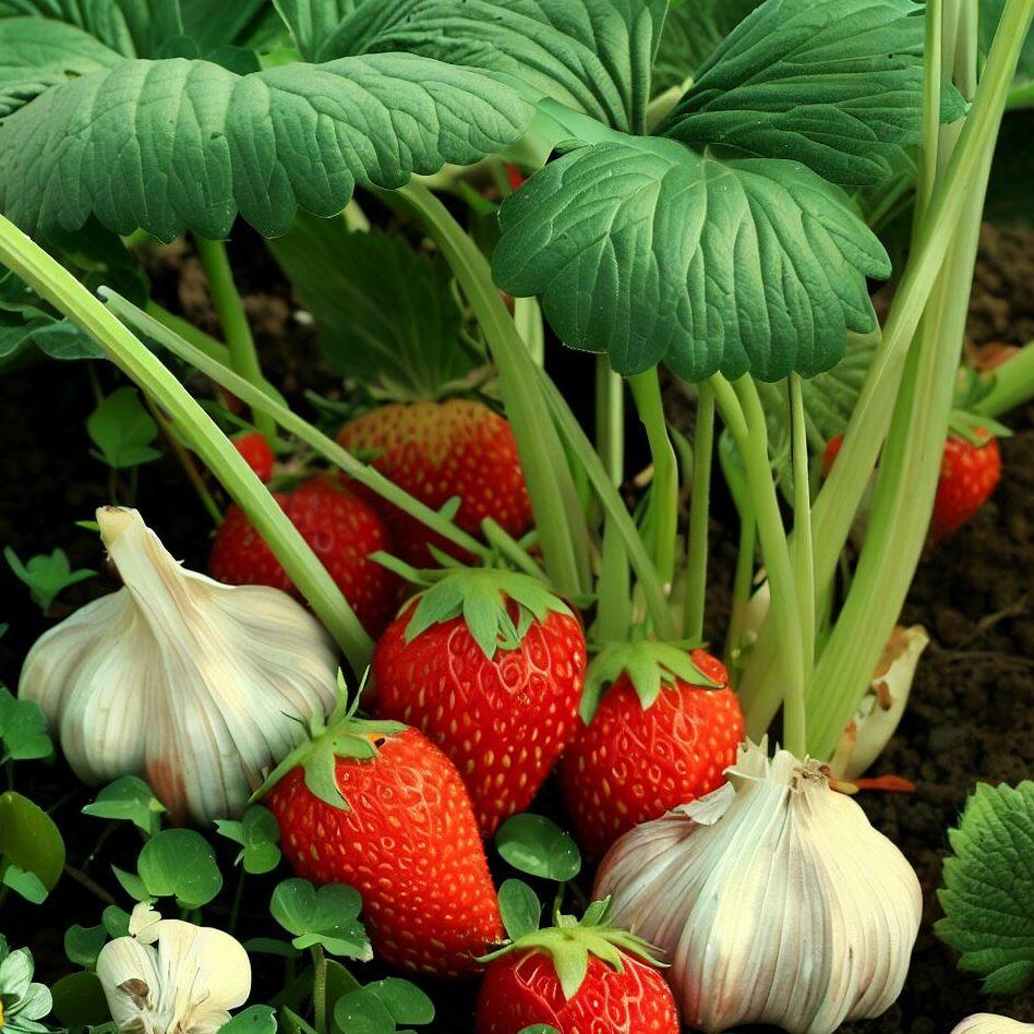 garlic and strawberry together