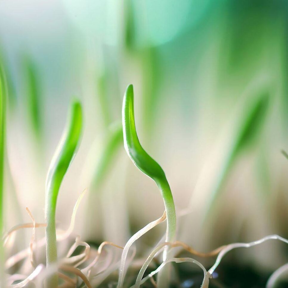 onion seedlings