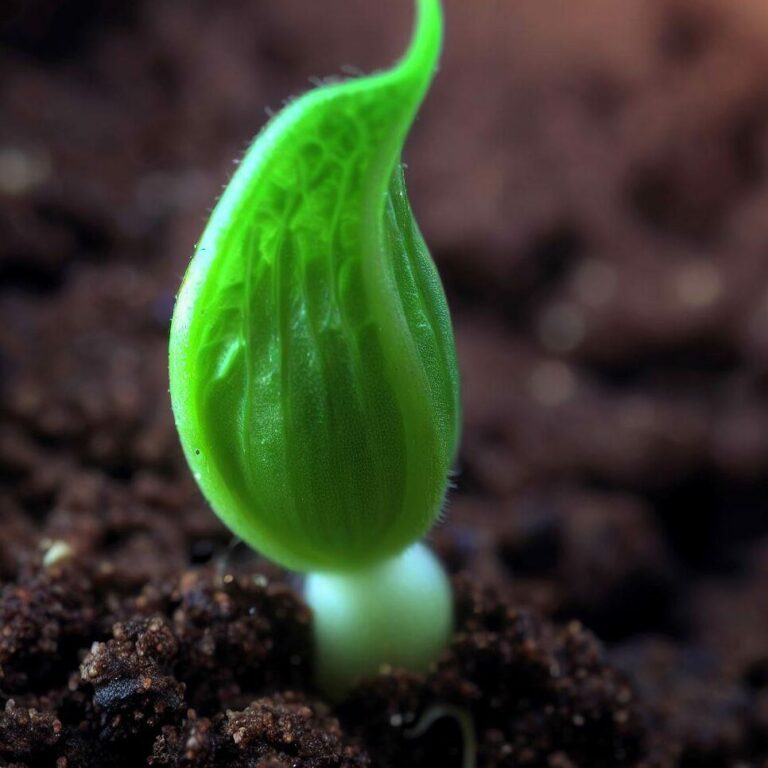 zucchini seed sprouting