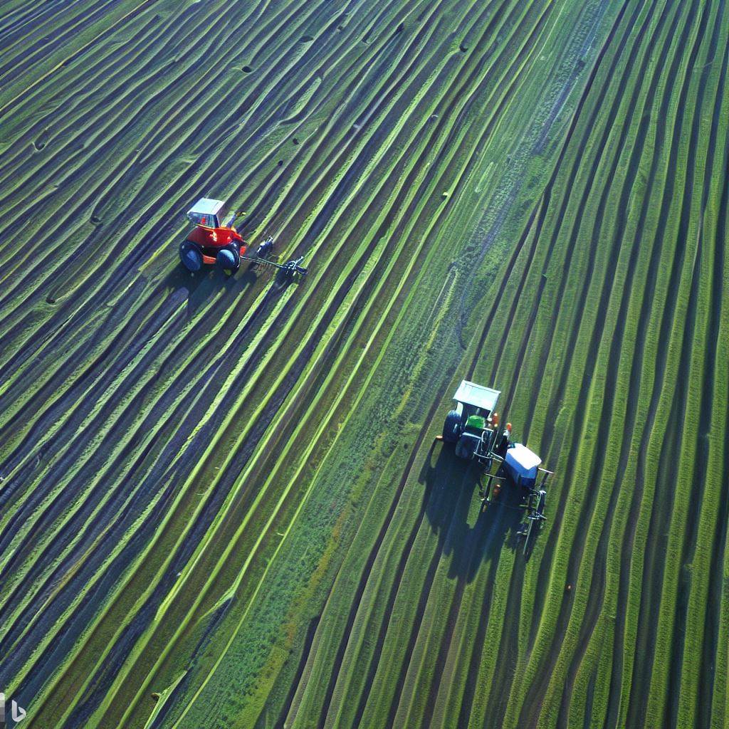 Modern machinery aiding in crop rotation