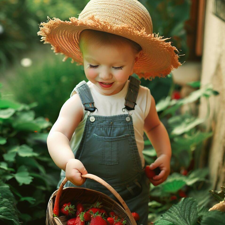 basket full of strawberries