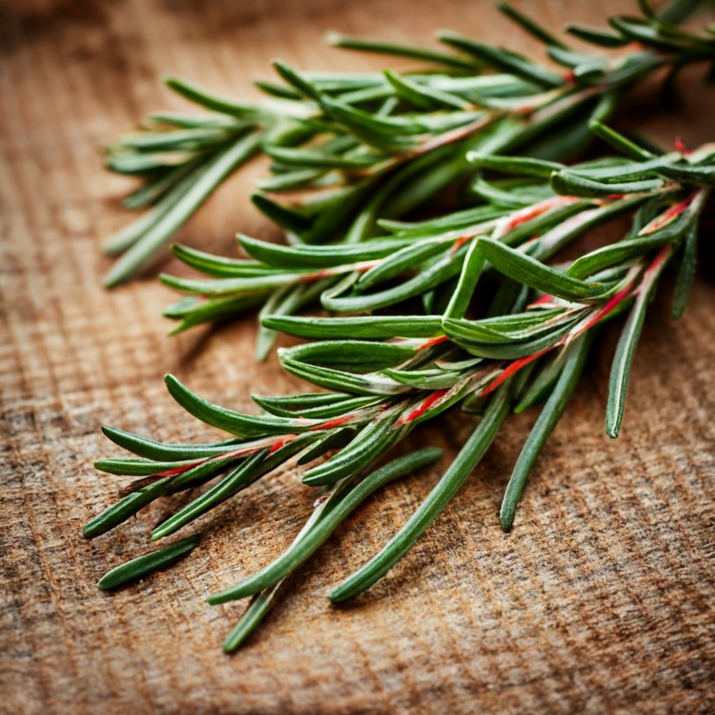 Freshly pruned rosemary branches