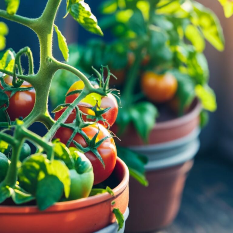 growing tomatoes outside in pots